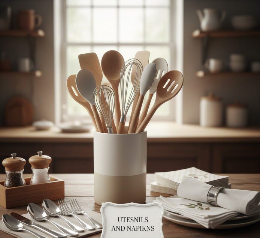 Utensils And Napkins